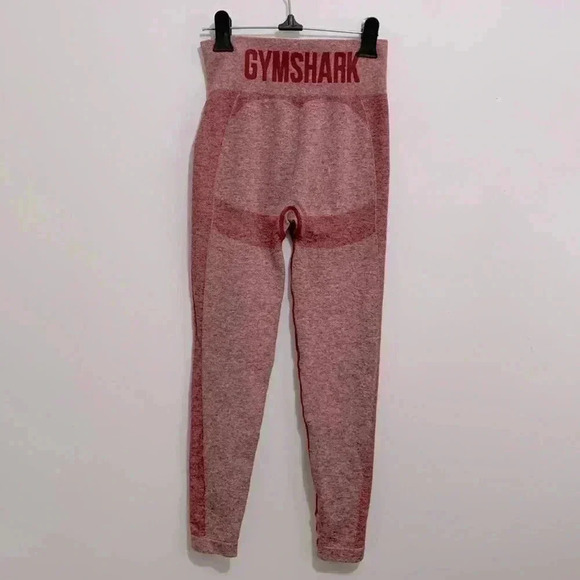 BNWOT Gymshark high waisted flex leggings size  M in Red marl colour - Picture 3 of 5
